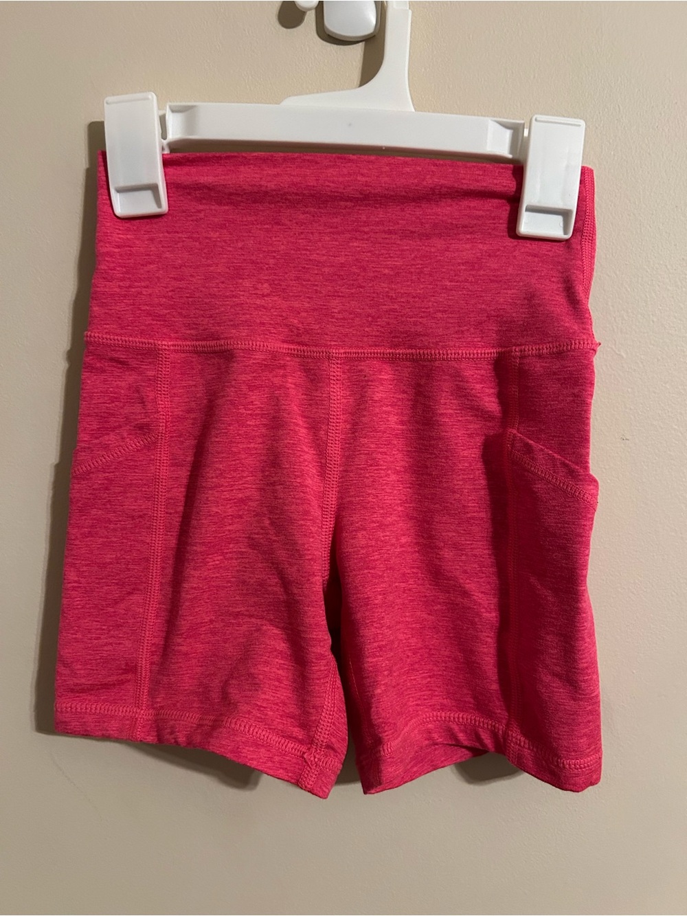 Women's High-Waist aerie Athletic Shorts in Bright Pink